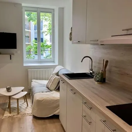Studio N4 4 Pers A 300m Du Metro B, 25mn Eurexpo Apartment *